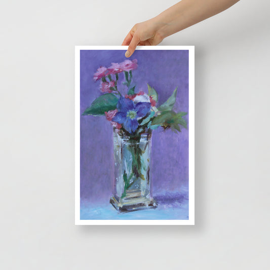 Premium Matte 12x18" Print - "Royal Amethyst Bloom"
